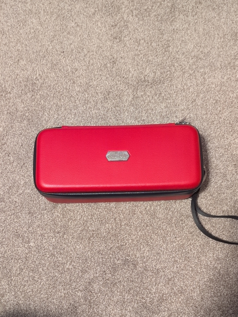 Red Quiver Card Carry Case With Wrist Strap